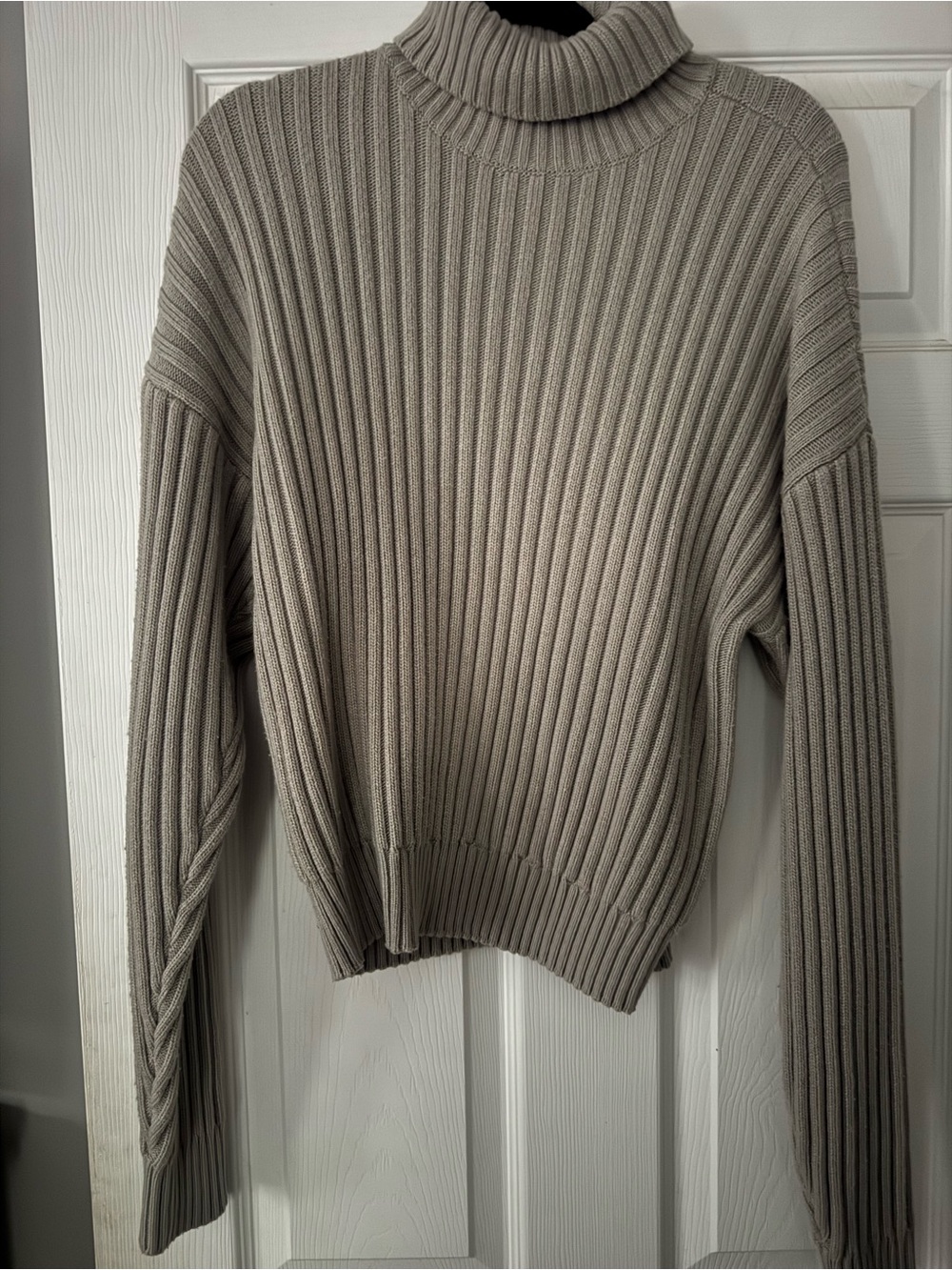 Fear of God Ribbed Turtleneck Sweater in Taupe